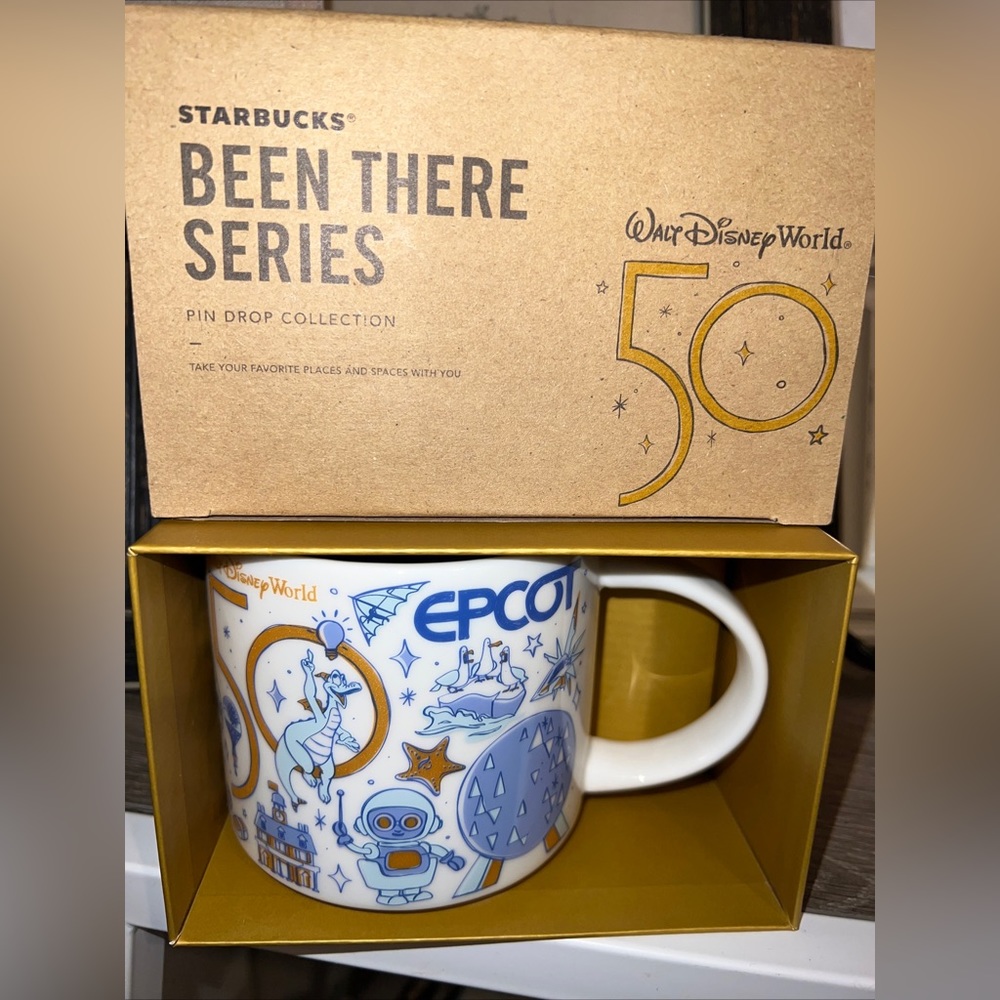 NEW Starbucks EPCOT Disney Parks 50th Anniversary Been There Series Mug Limited